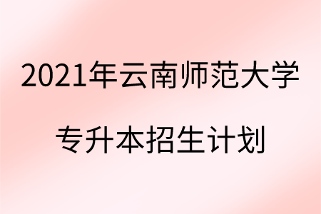 2021年云南師范大學(xué)專升本招生計劃.png