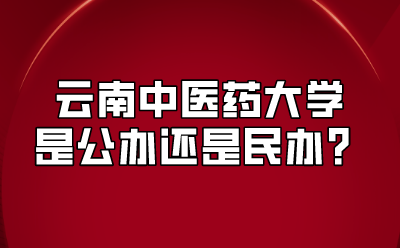 云南中醫(yī)藥大學(xué)是公辦還是民辦？